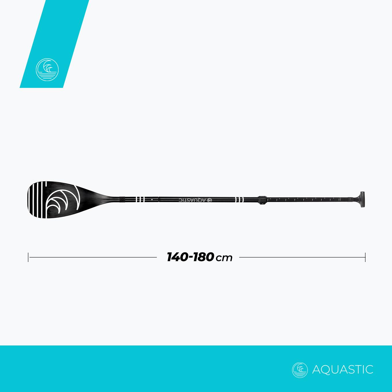AQUASTIC 3-delige SUP-peddel, 140-180 cm 2/6