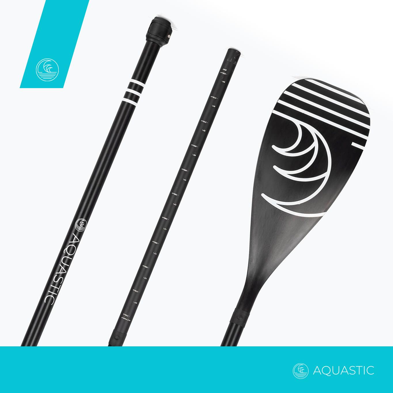 AQUASTIC 3-delige SUP-peddel, 170-220 cm 5/7