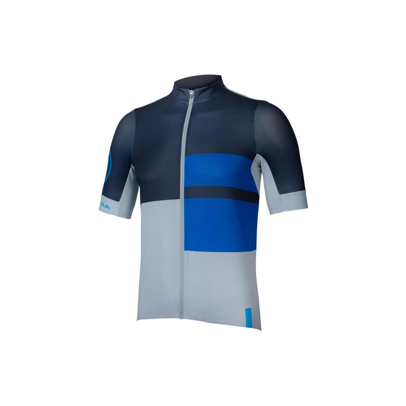 Maillot Manches Courtes Endura FS260 Print Encre Bleu