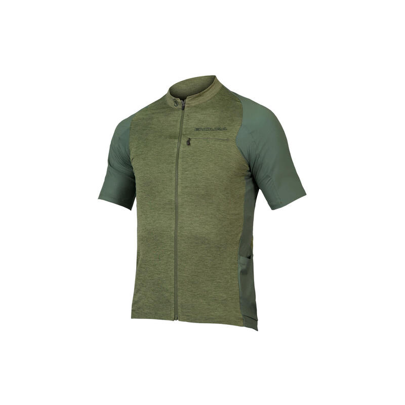 Endura GV500 Reiver Short Sleeve Jersey Olive Green