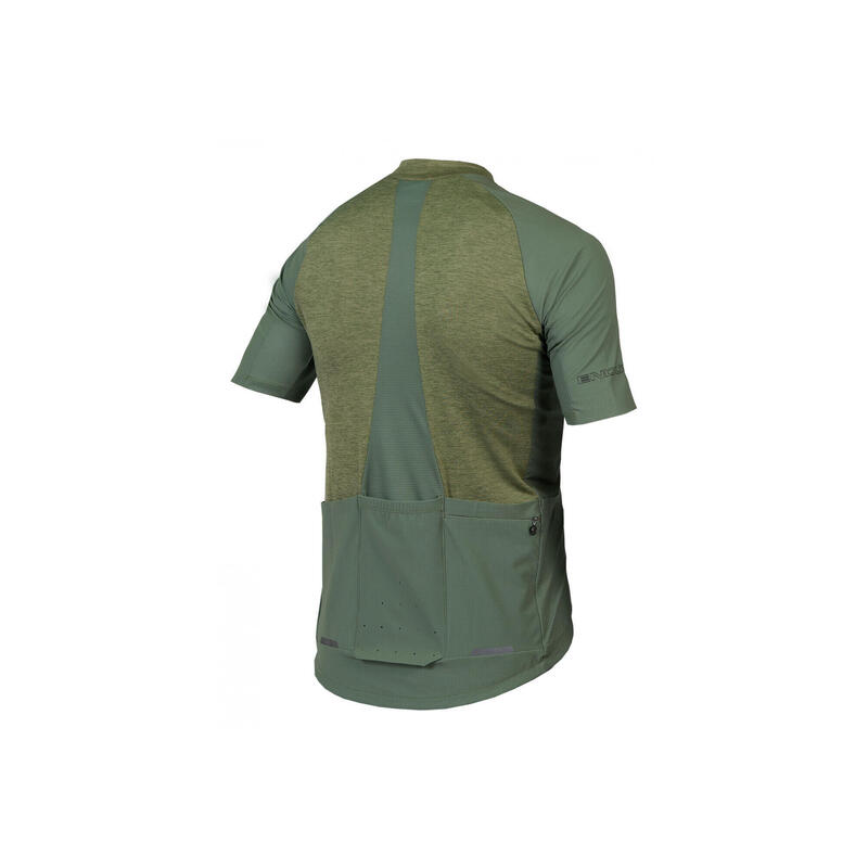 Endura GV500 Reiver Short Sleeve Jersey Olive Green