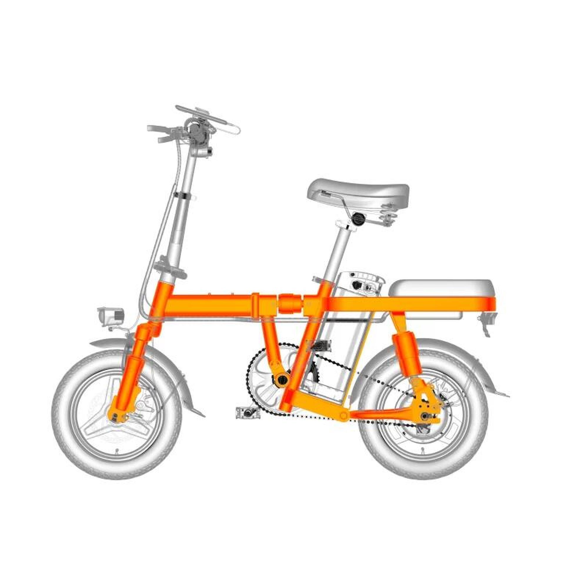 Bicicleta Elétrica Engwe T14 - 250W - Laranja