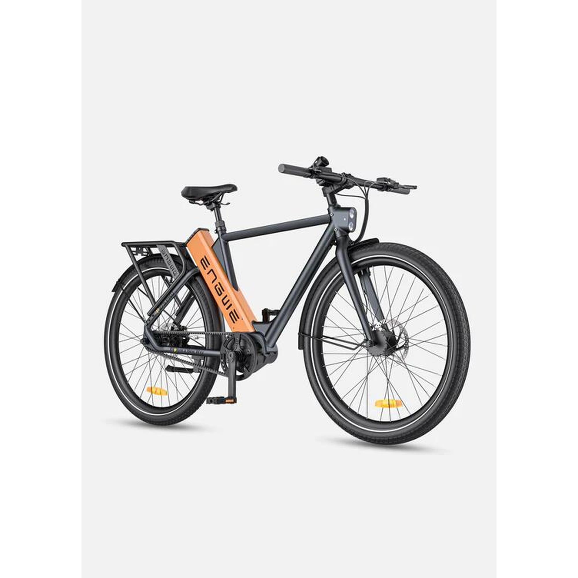 Bicicleta Elétrica Engwe P275 Pro - 250W - Preto e laranja