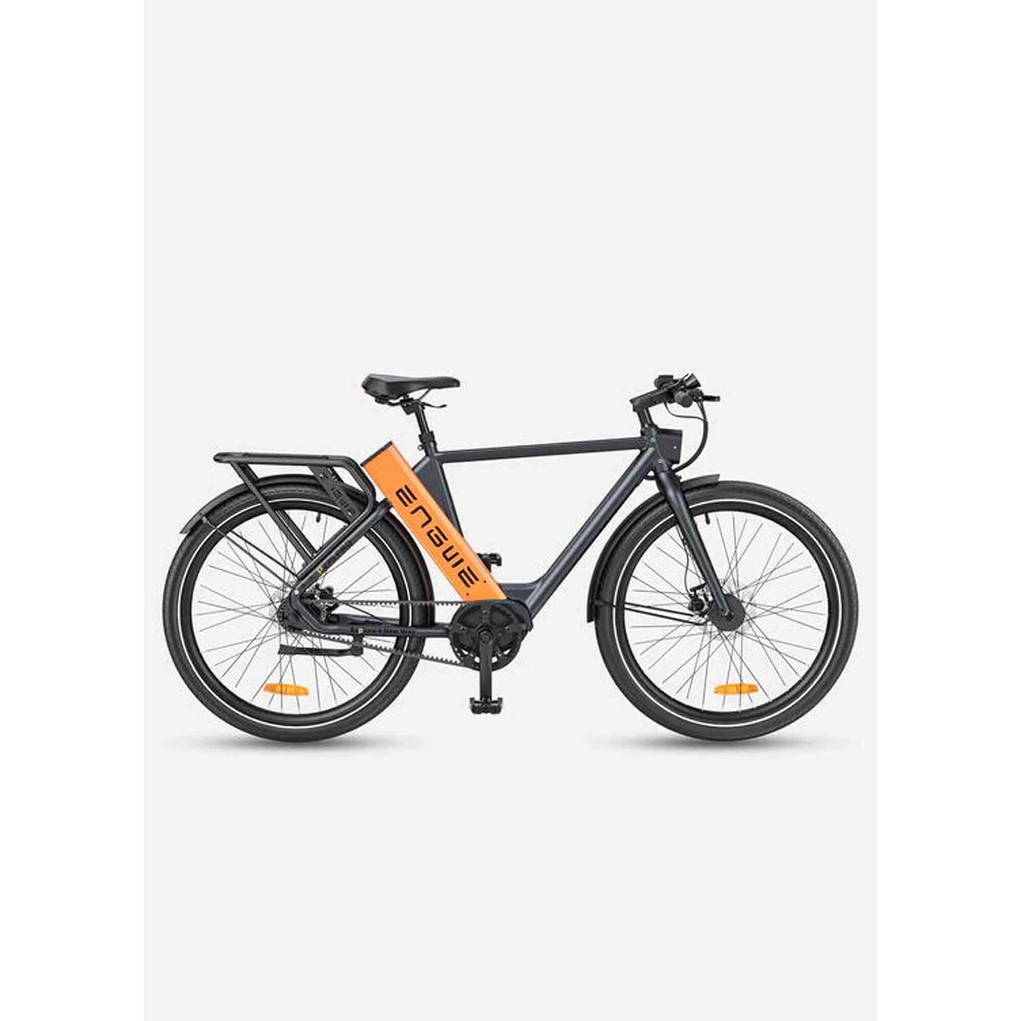 Bicicleta Elétrica Engwe P275 Pro - 250W - Preto e laranja