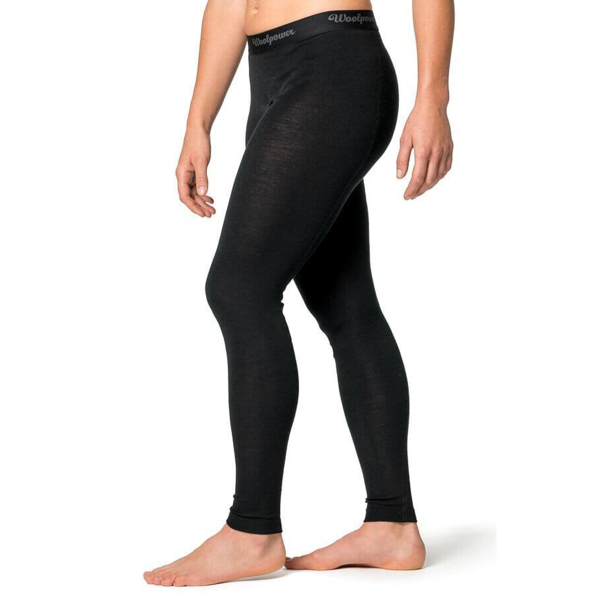 Woolpower Caleçon long LITE en mérinos - Femmes - Noir