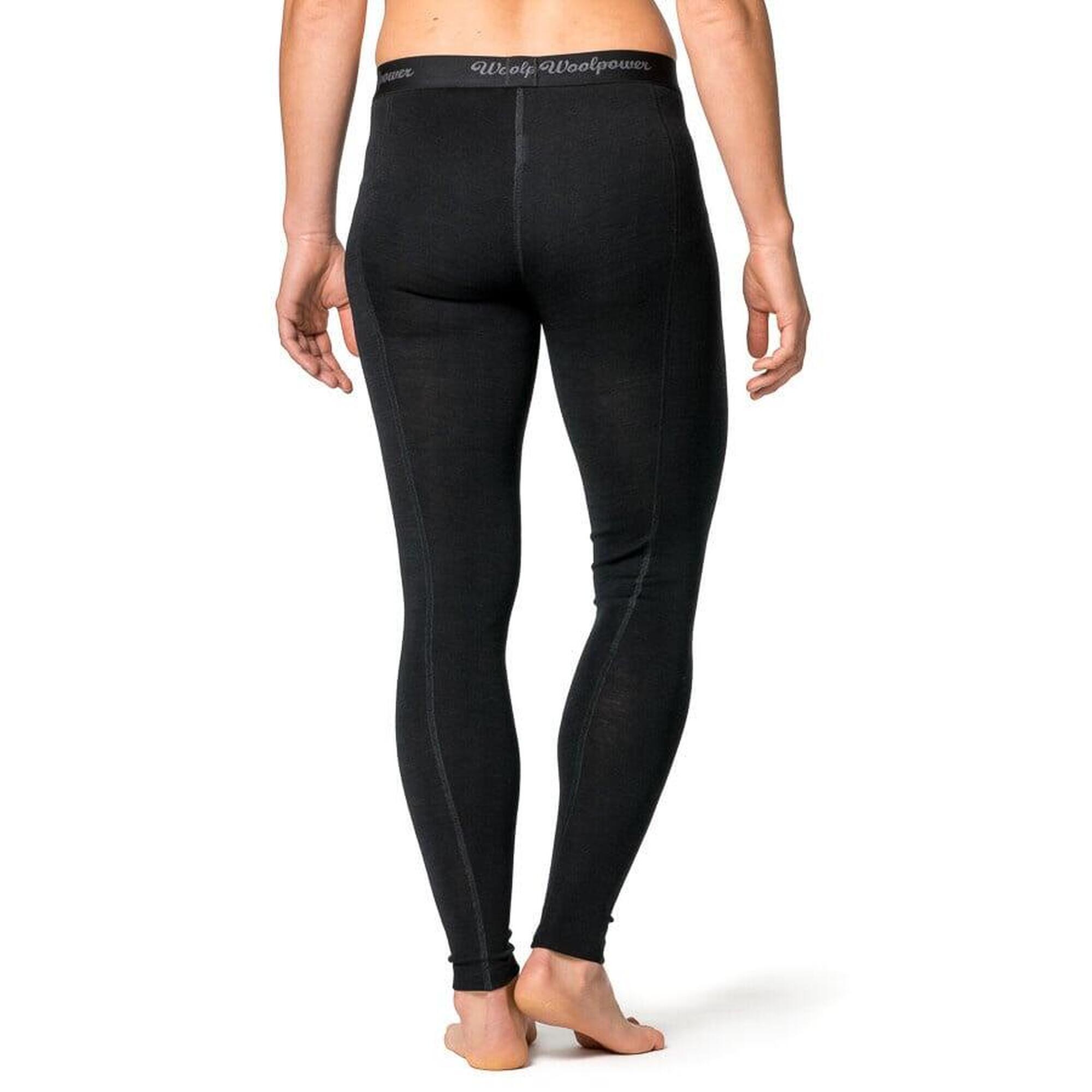 Woolpower Caleçon long LITE en mérinos - Femmes - Noir