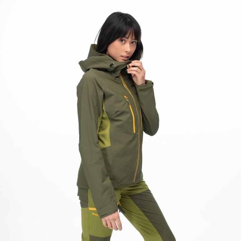 Bergans of Norway Giacca Cecilie Mtn Softshell - Verde oliva scuro/Verde terra