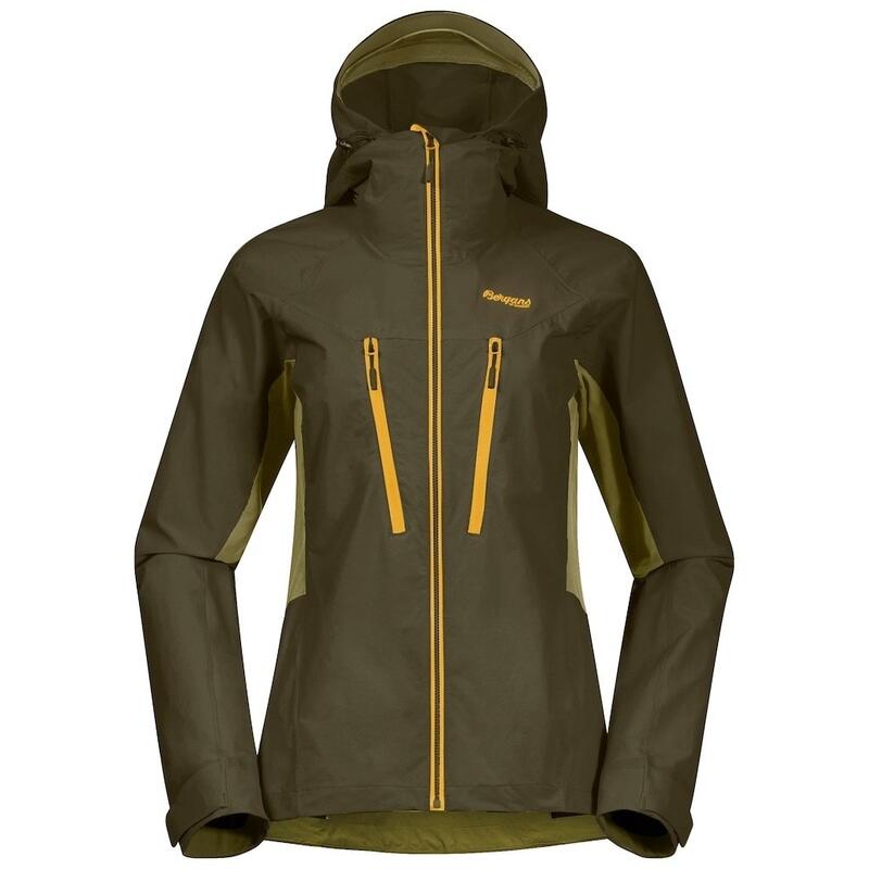 Bergans of Norway Giacca Cecilie Mtn Softshell - Verde oliva scuro/Verde terra