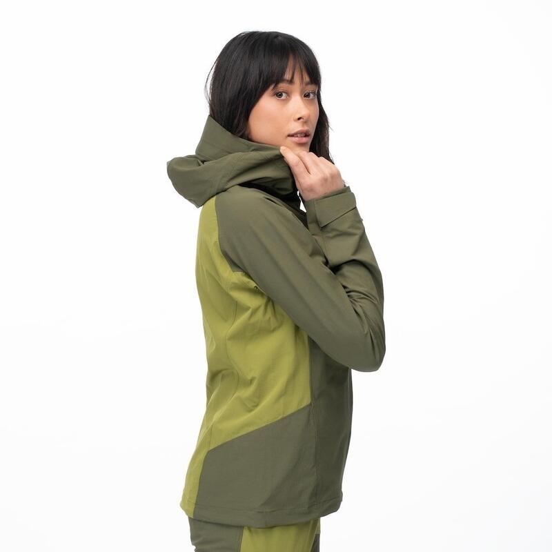 Bergans of Norway Giacca Cecilie Mtn Softshell - Verde oliva scuro/Verde terra