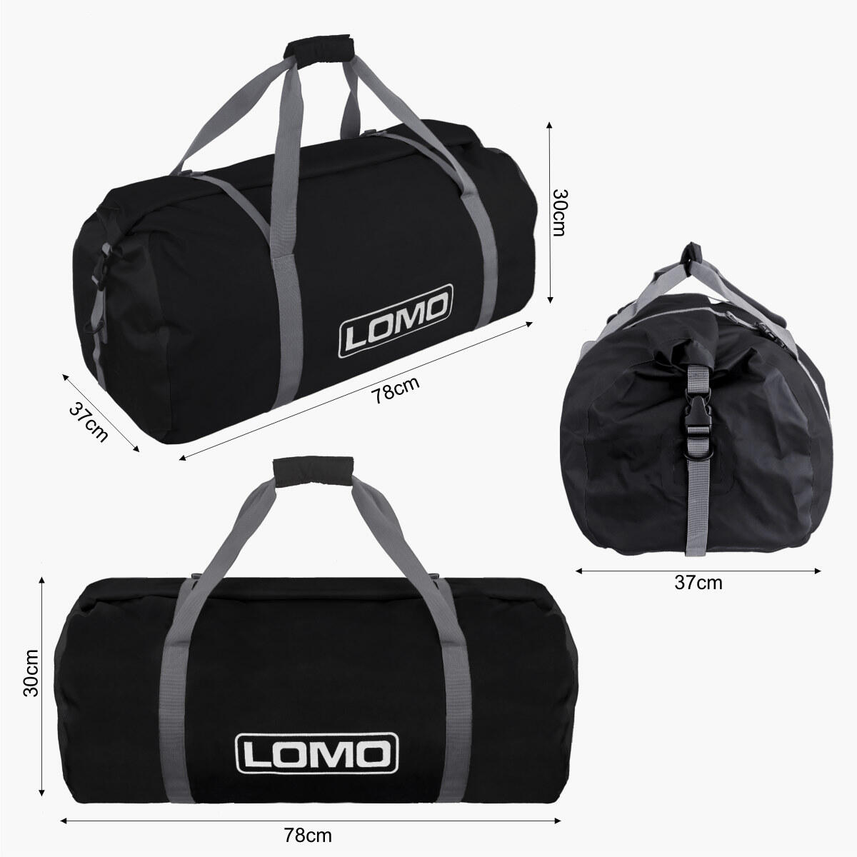 Lomo 60L Dry Bag Holdall - Black 5/7