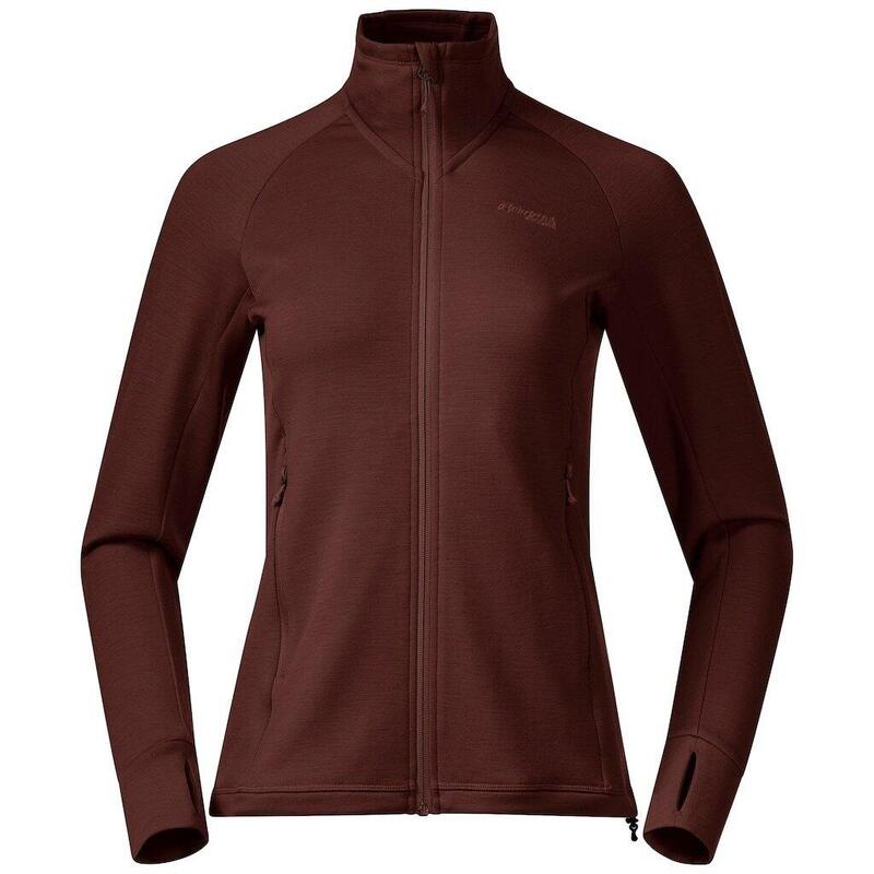 Bergans of Norway Veste en laine Ulstein - Femme - Rouge Amarone