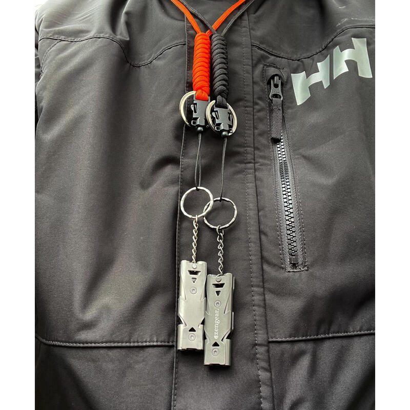 Sifflets puissants avec lien en paracorde (Lot de 2), porte-clés