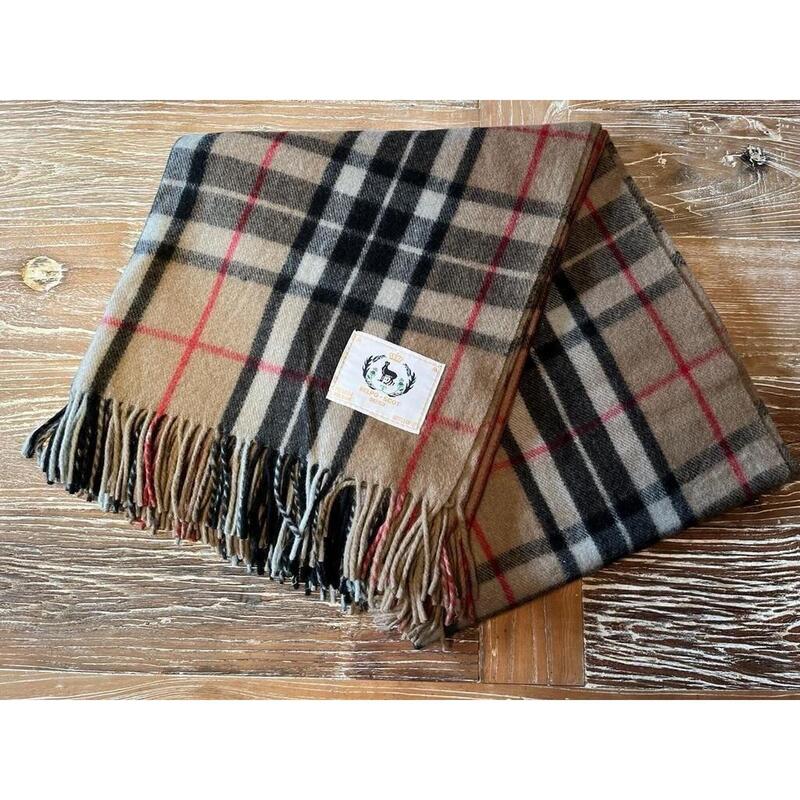 Belpo Wollen Tartan Camel Thomson Plaid