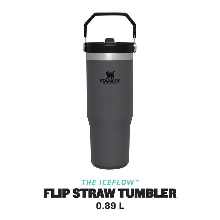 Stanley The IceFlow™ Flip Straw Tumbler - 0.89L / 30oz -Charcoal