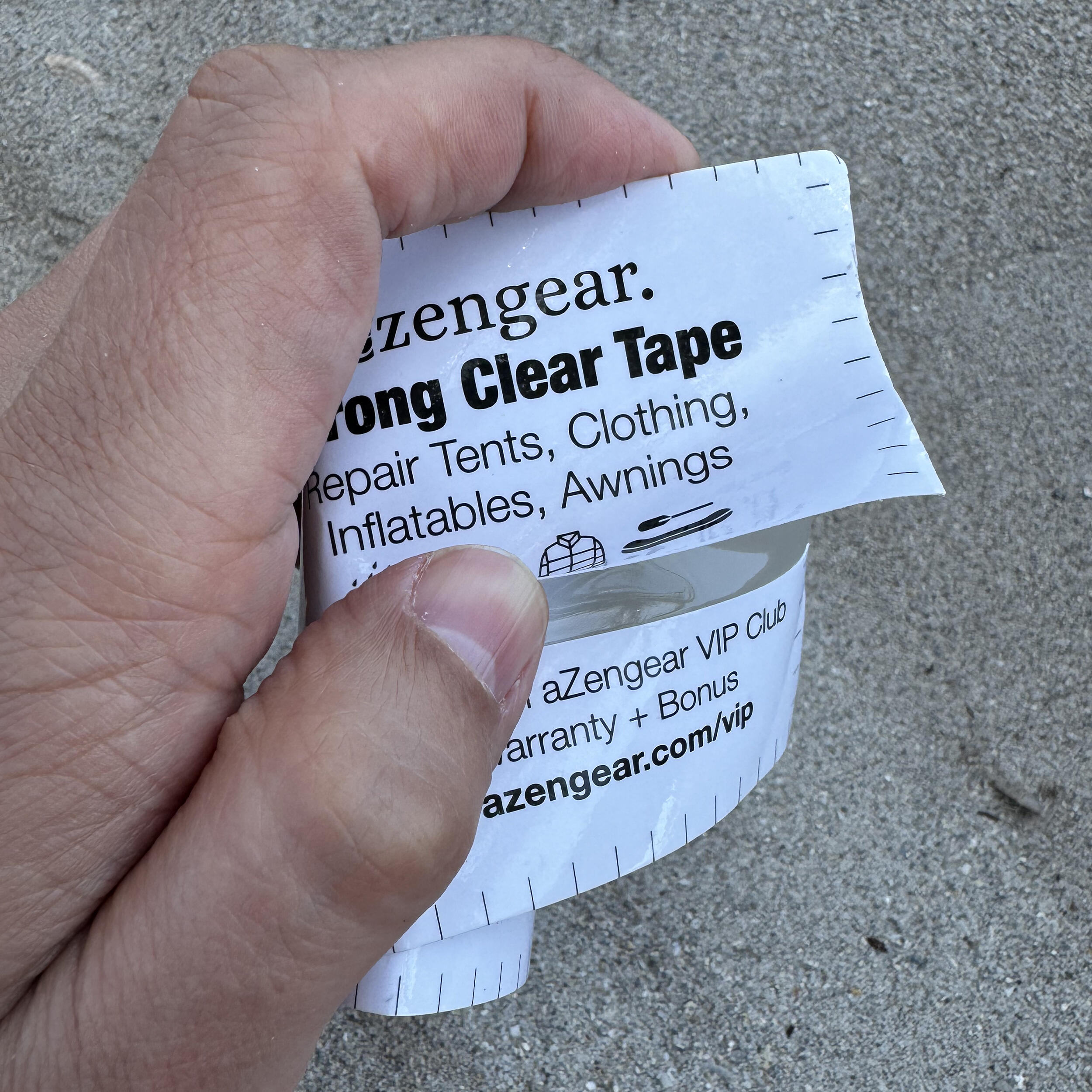 Strong Clear Tape for Tent Repair | Waterproof, Tenacious, Transparent Adhesive 3/6
