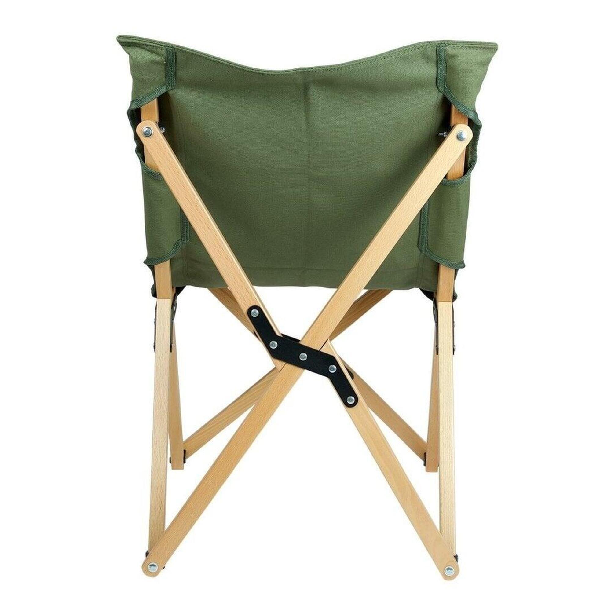 Eifel Outdoor Equipment Chaise pliante en hêtre moyenne-Vert Riesling