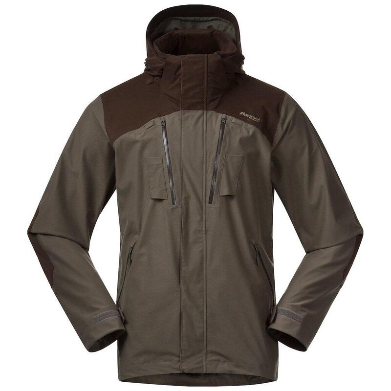 Bergans of Norway Hogna V2 2L Jacket - Green Mud/Dark Wood Brown