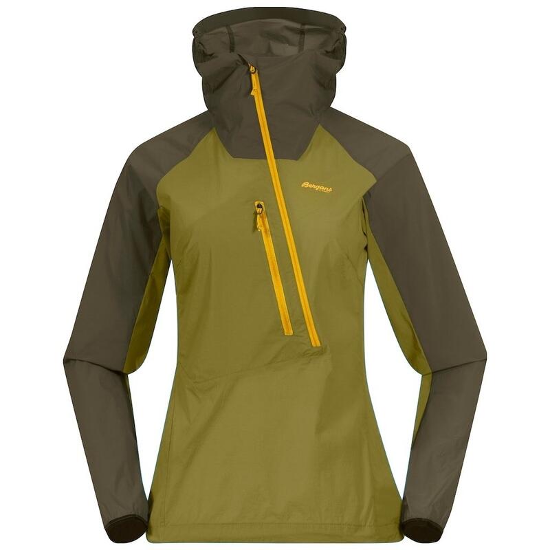 Bergans of Norway Cecilie Light Wind Anorak - Trail Green/Dark Olive Green