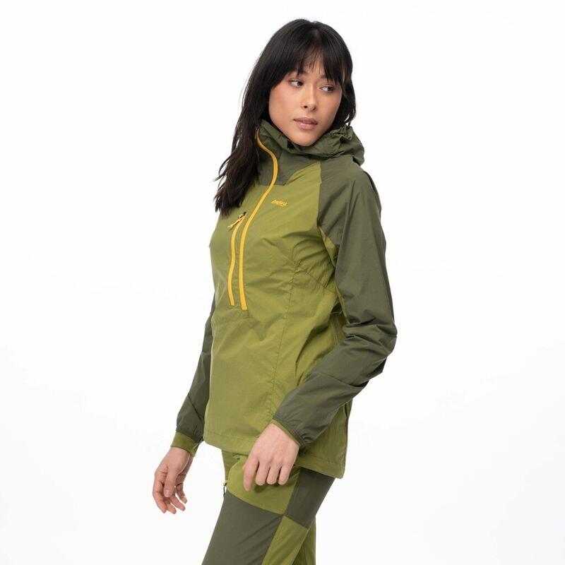 Bergans of Norway Cecilie Light Wind Anorak - Trail Green/Dark Olive Green