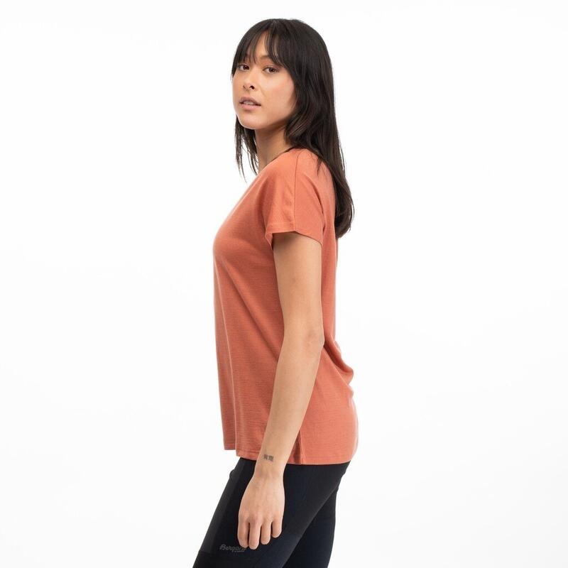 Bergans of Norway Urban Wool Tee - Terracotta - Woman