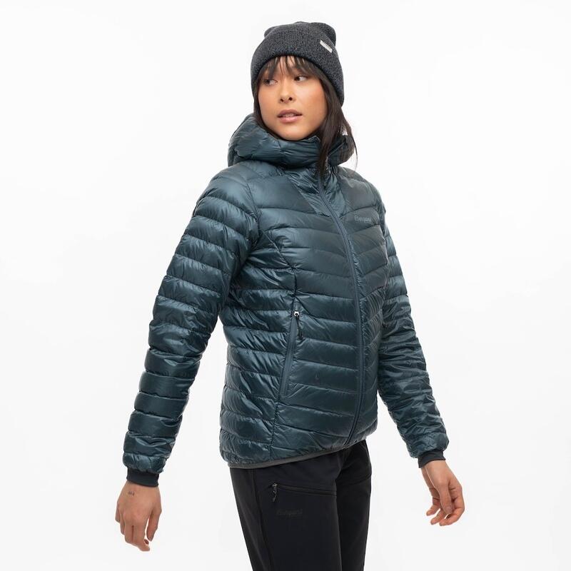 Bergans of Norway Senja Down Light W Jkt w/Hood - Bleu Orion/Bleu Fumé