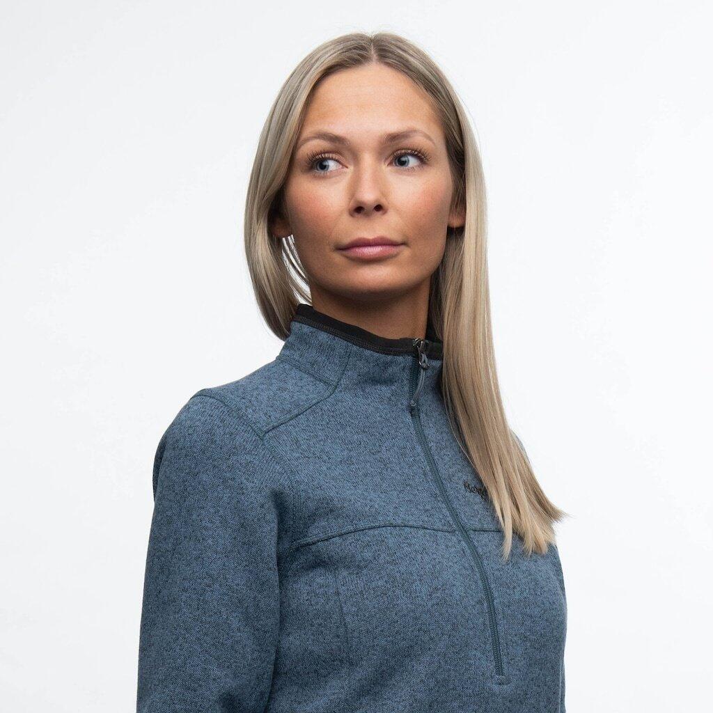 Bergans of Norway Kamphaug Knitted Half Zip - Orion Blue - Frau 2/7