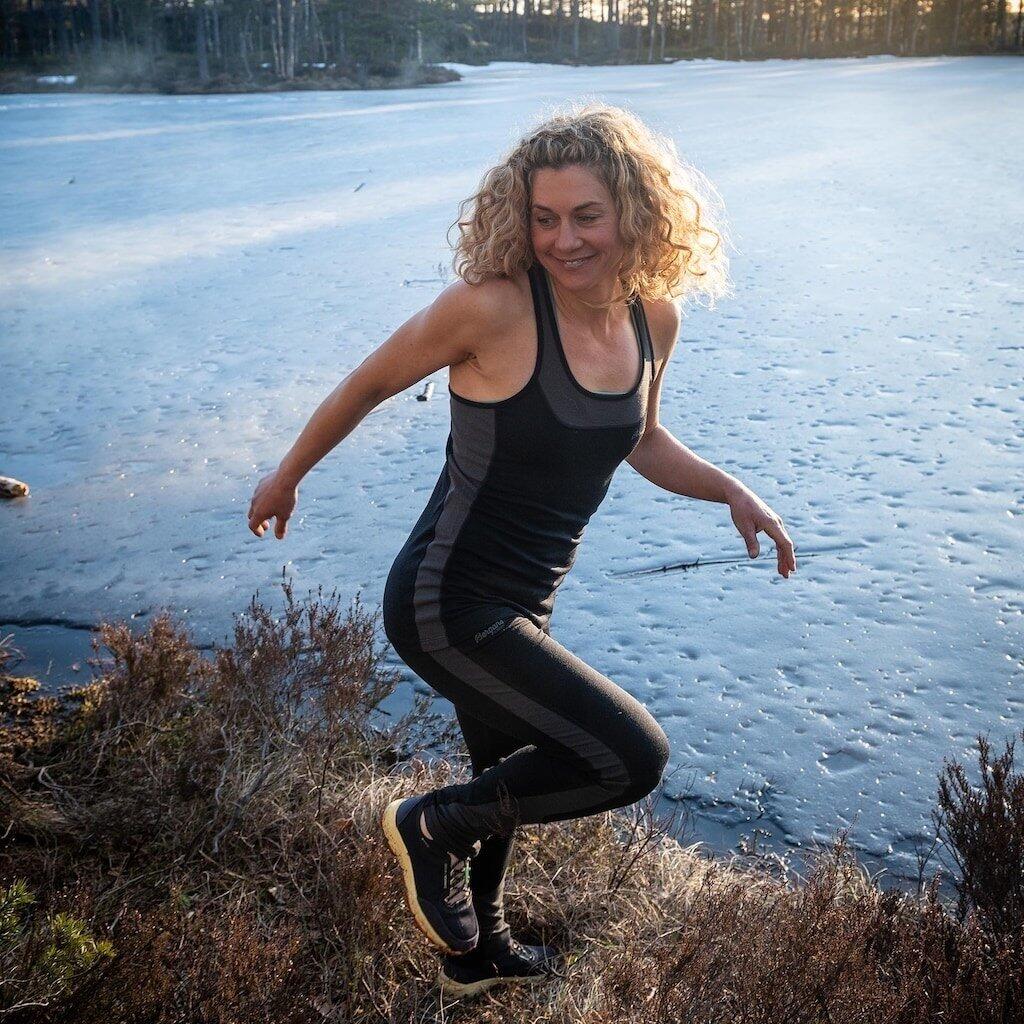 Bergans of Norway Cecilie Wollstrumpfhose - Schwarz / Solid Charcoal 6/7