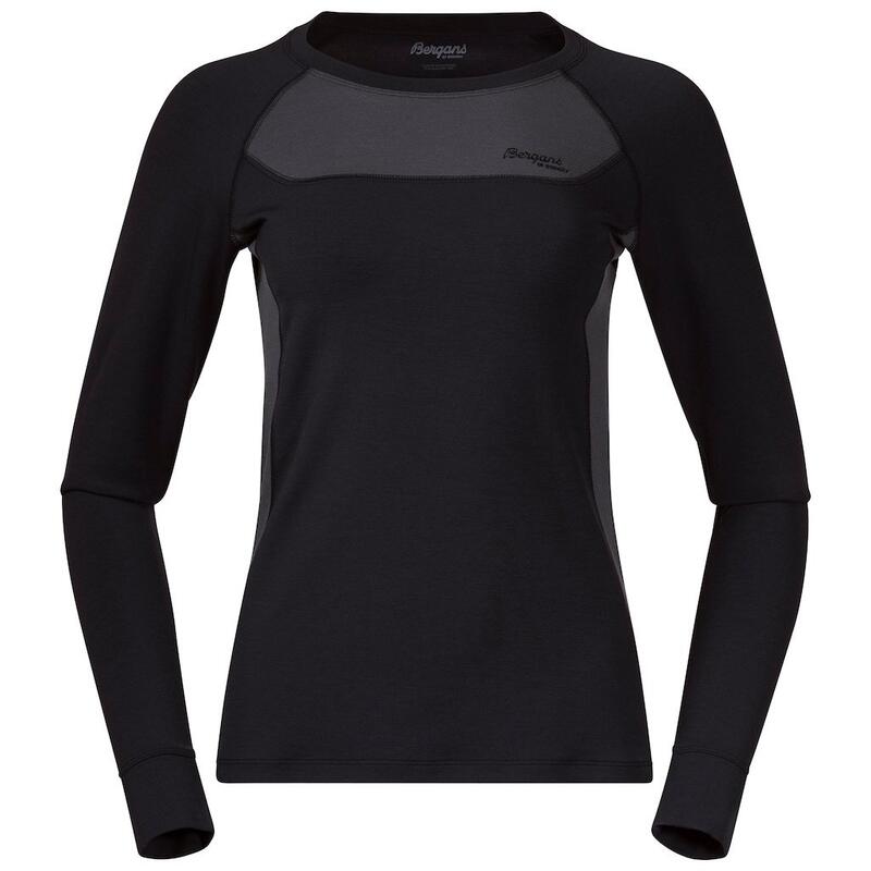 Bergans of Norway Cecilie Wool Long Sleeve - Noir / Charbon Solide