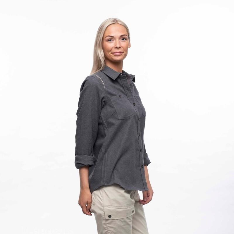 Bergans of Norway Tovdal - Chemise de Marche pour Femmes - Gris Foncé