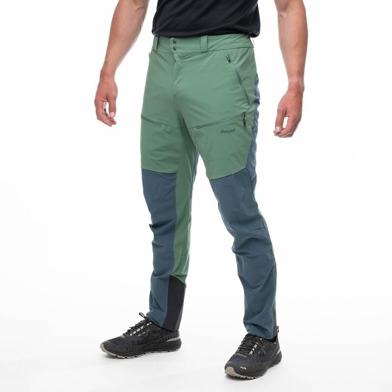 Bergans of Norway Rabot V2 Softshell Pants - Dark Jade Green/Orion Blue