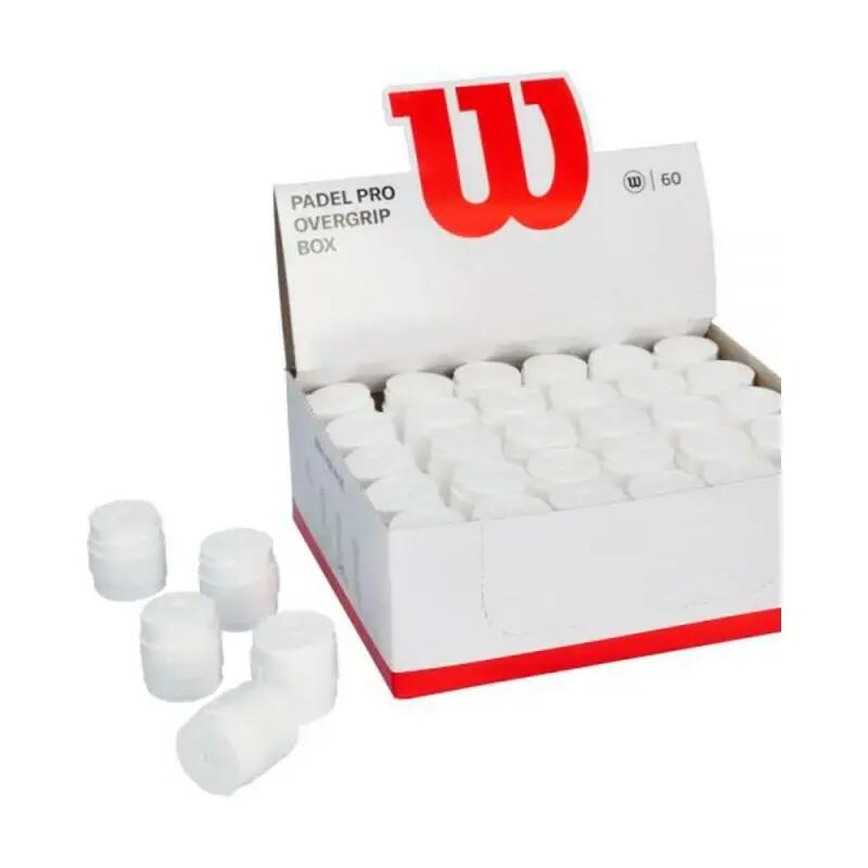 Caja Overgrips WILSON PADEL Blanco 2024 60 Uds