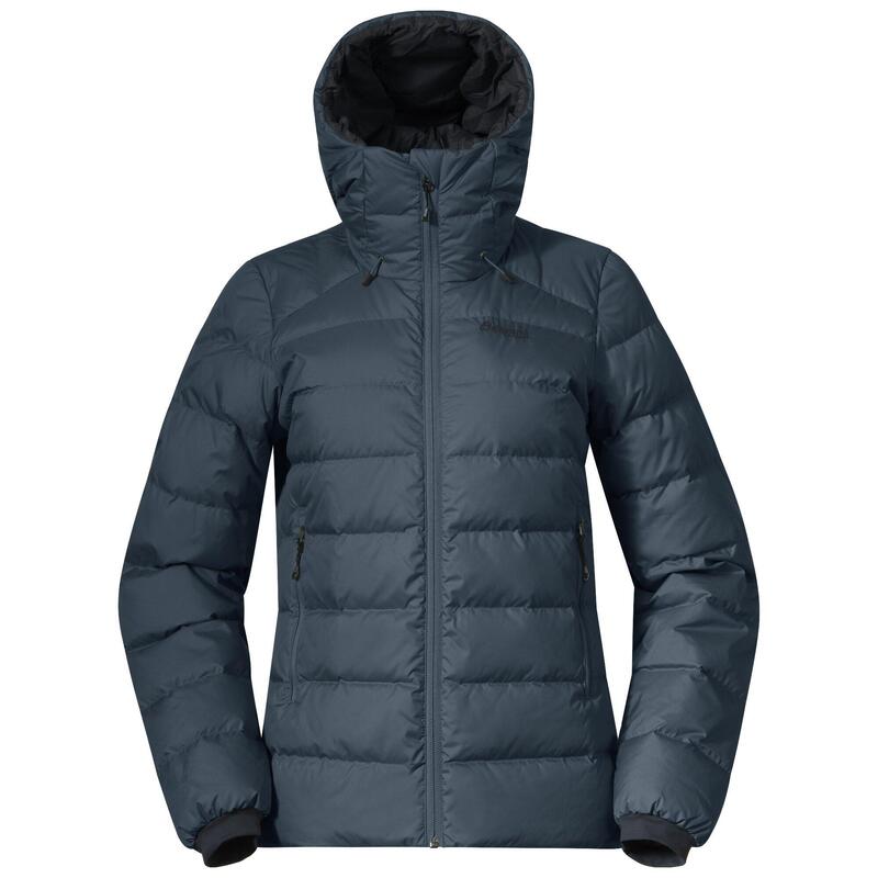 Bergans of Norway Lava Femmes Manteau en Duvet avec Capuche - Bleu Orion