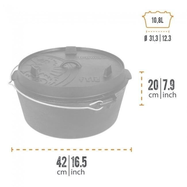 Petromax Dutch Oven FT12-12QT - Zonder pootjes