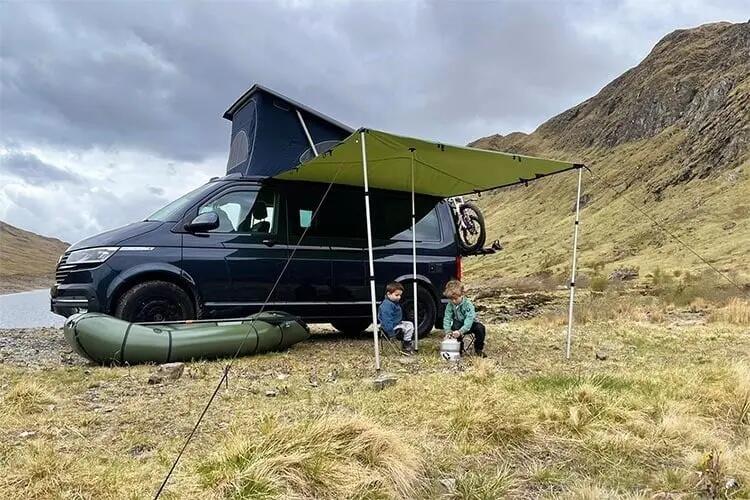 DD Hammocks Campervan tarp, 2,5 m x 2,5 m, oliv zöld 2/6