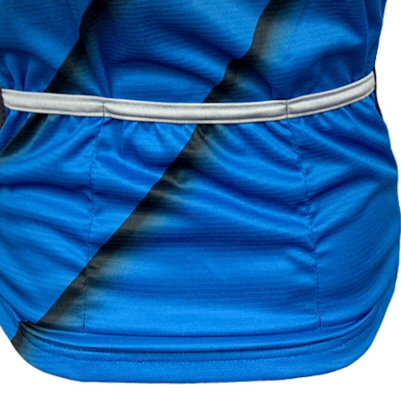 Camisola de ciclismo Vitalbike manga curta azul T/l