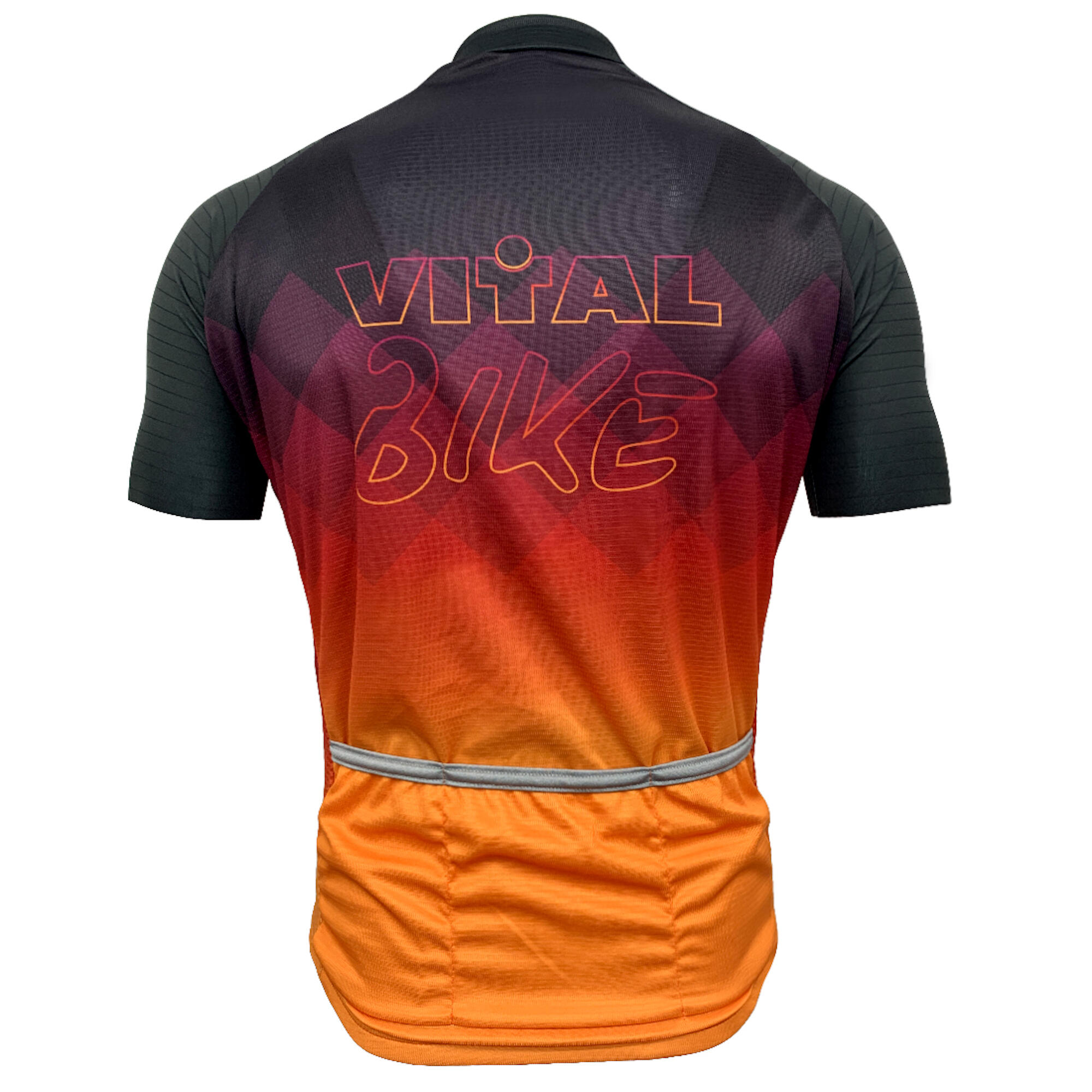 Camisola de ciclismo Vitalbike manga curta laranja T/l 2/3