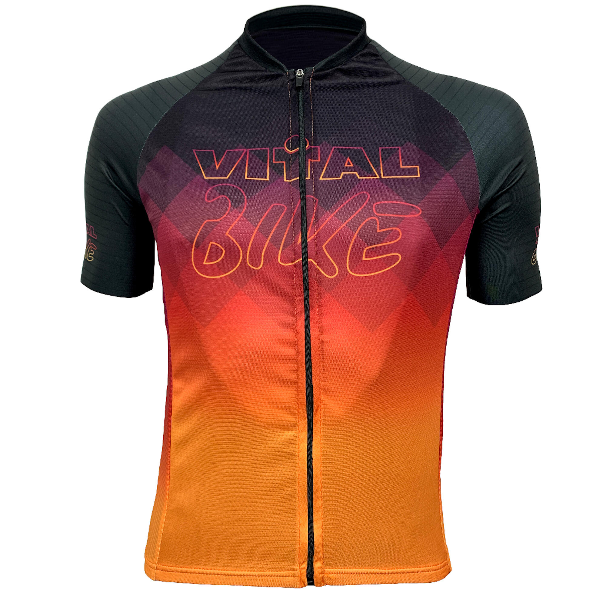 VITAL BIKE Vitalbike Camisola de Ciclismo Laranja Manga Curta T/m