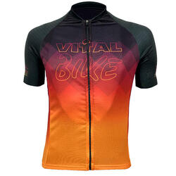 Maillot Ciclista Vitalbike Manga Corta Naranja T/l