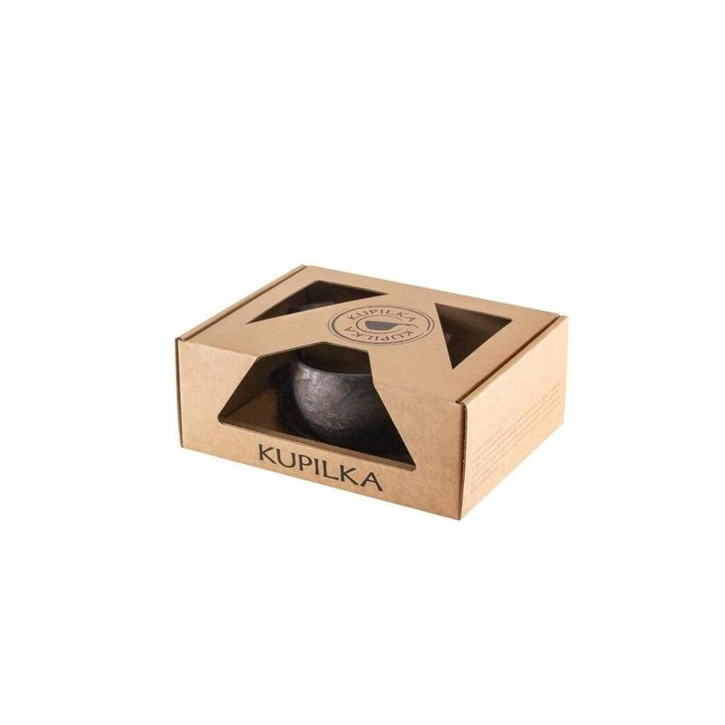 Kupilka Gift Box-Mok, Lepel en Schotel-Kelo (zwart)