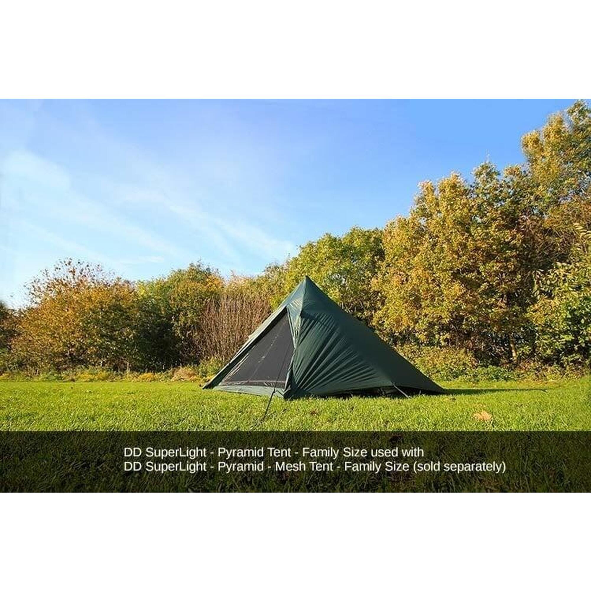 Cort 3 4 persoane DD Hammocks Superlight Pyramide olive gree