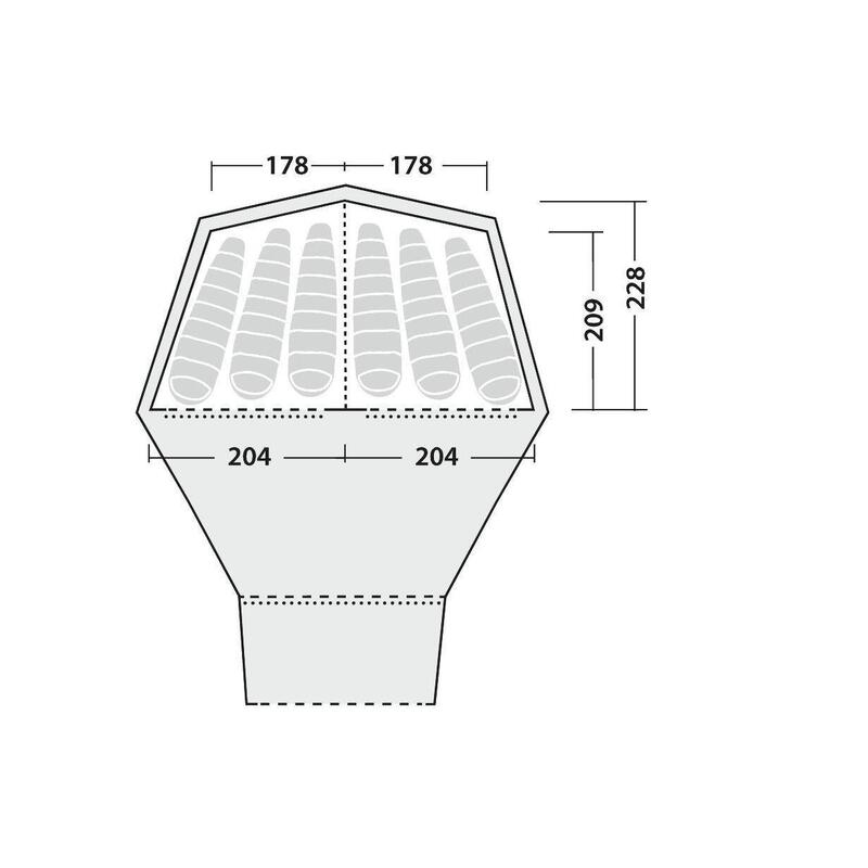 Robens Kiowa Tipi - Tienda interior - negro