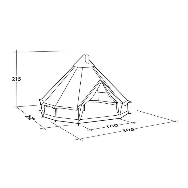 Robens Klondike S - Vierpersoons Tent Tipi-tent