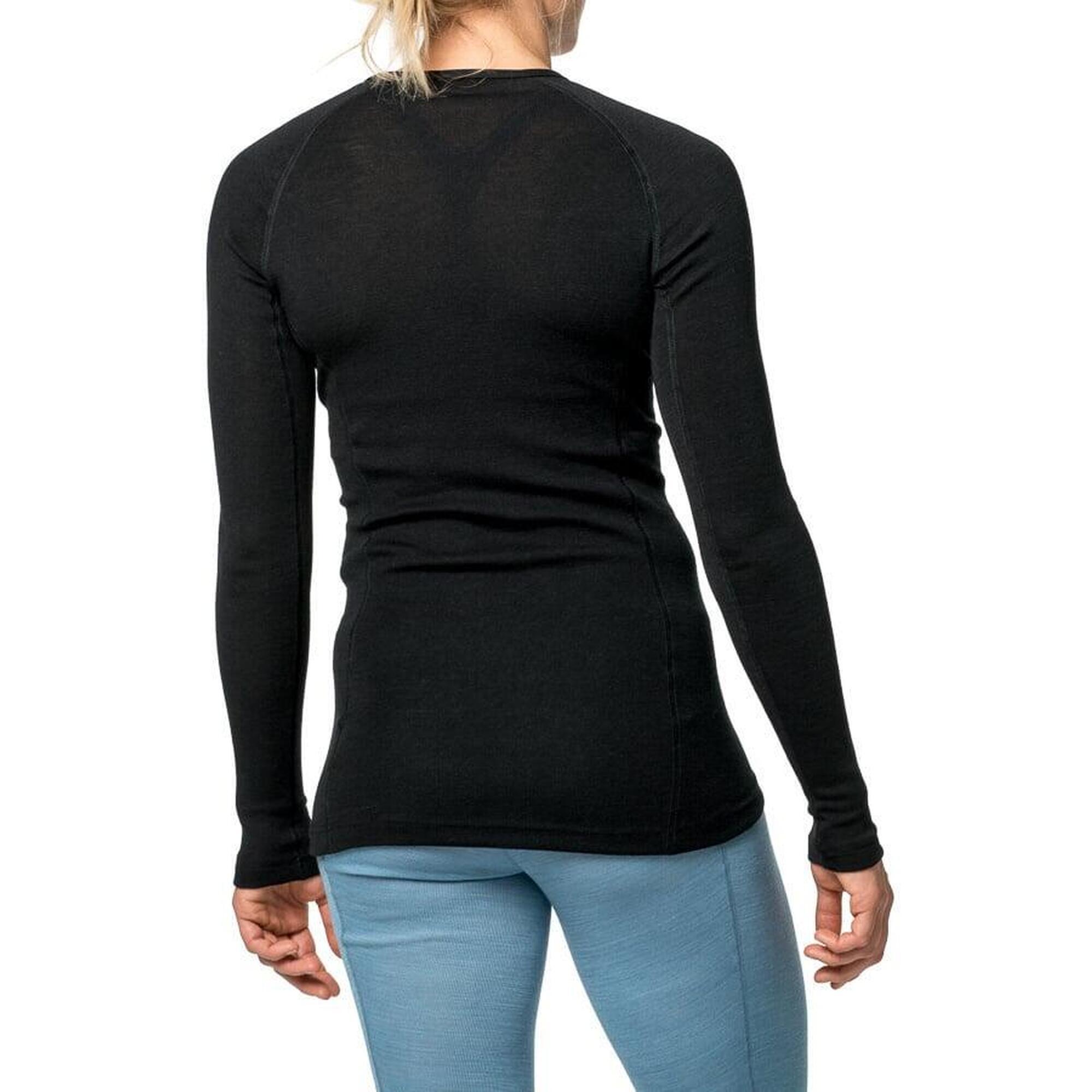 Woolpower Merino Base Layer Crewneck LITE - Noir