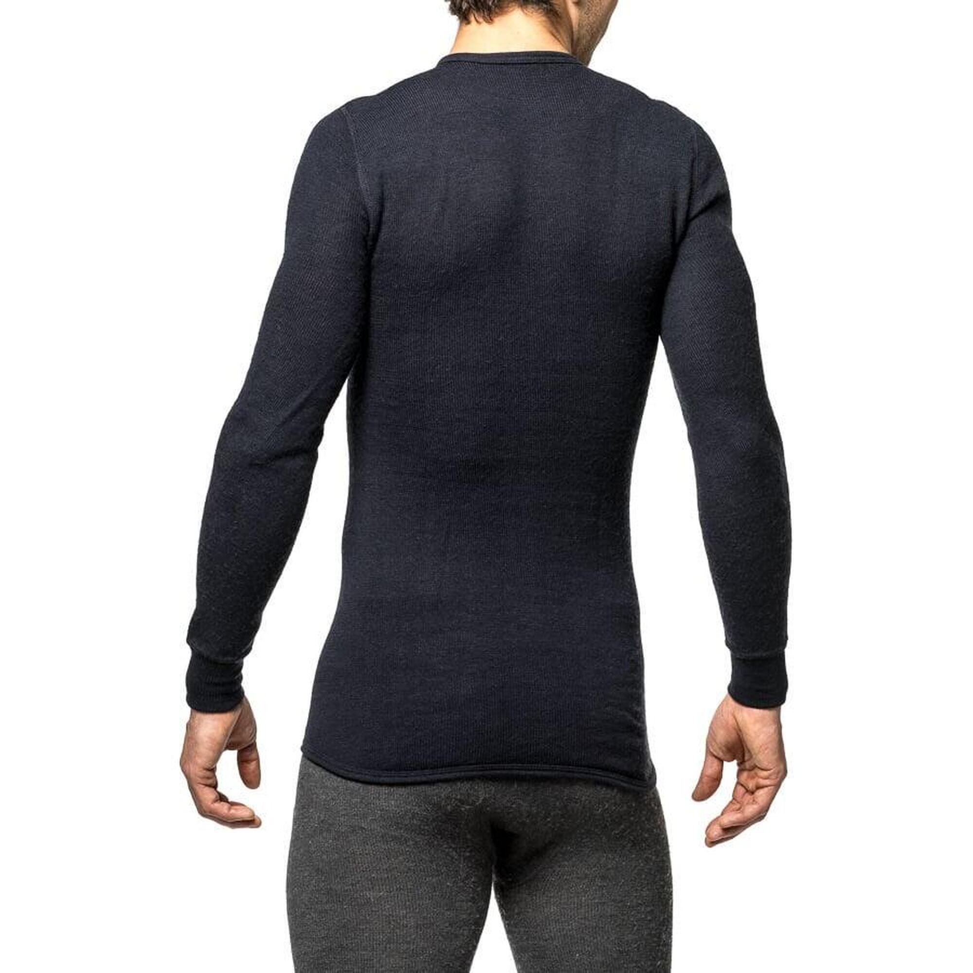 Woolpower Merino Base Layer Crewneck 200 - Bleu Marine