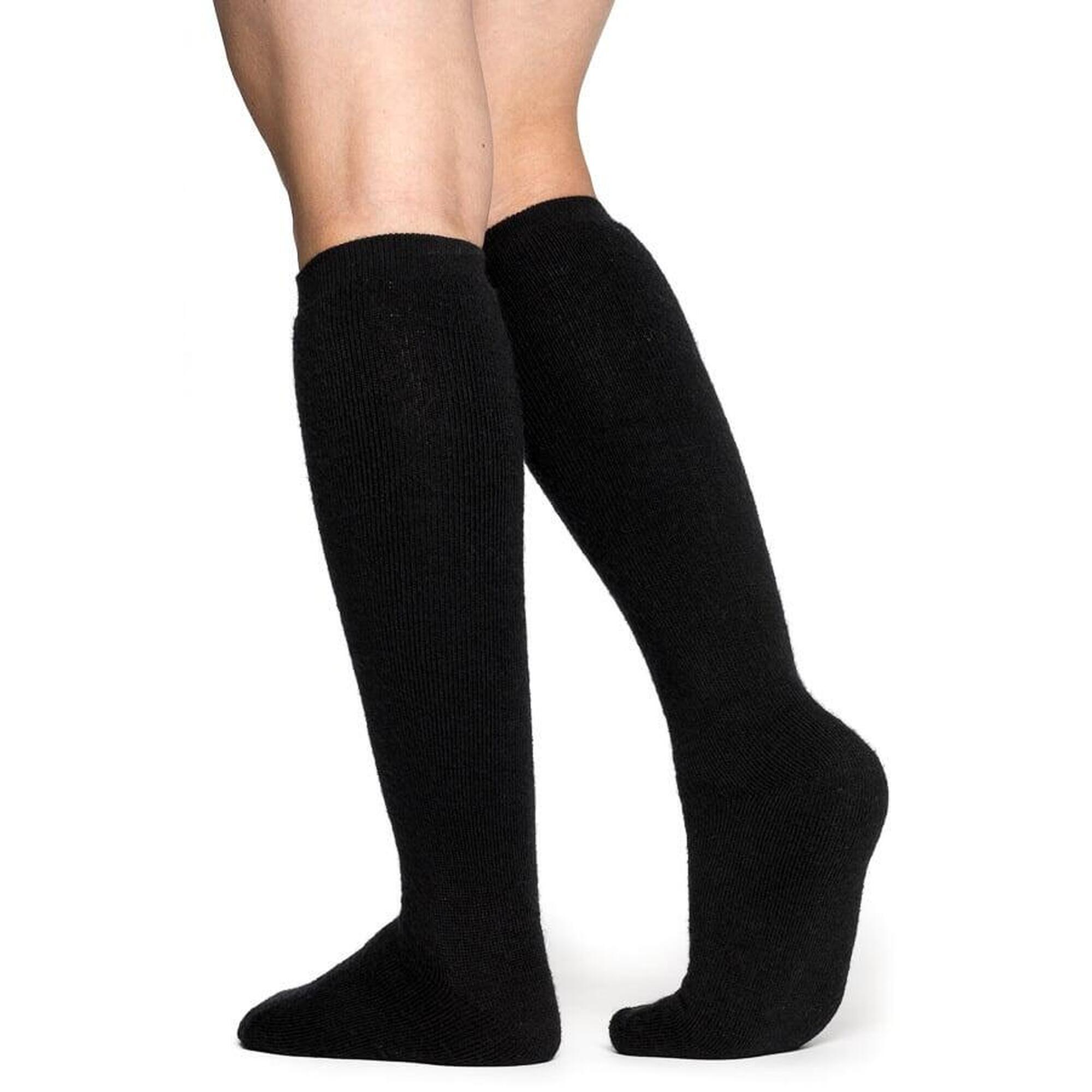 Woolpower Merino Sokken Knee-High 400 - Black