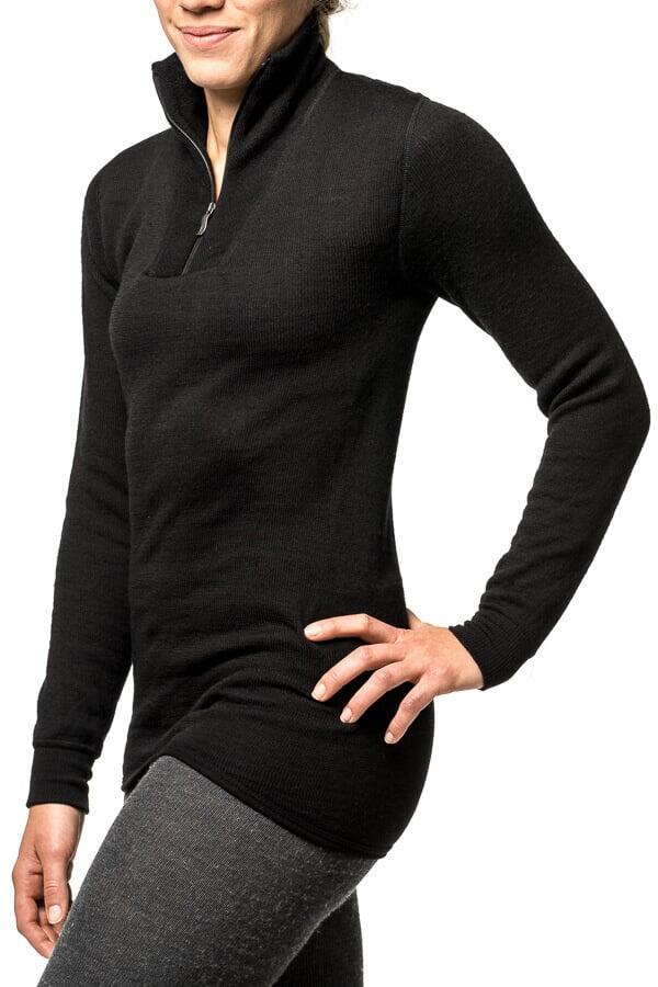 Woolpower Merino Mid Layer - Zip Rollkragenpullover 400 - Schwarz 5/7