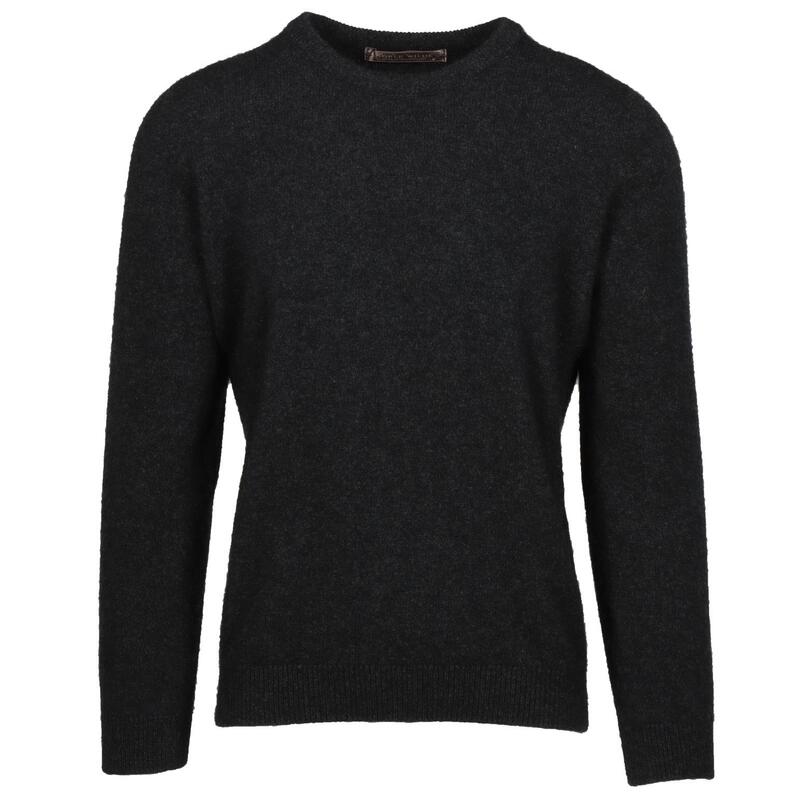 Weft Possum Merino Cambridge Crewneck - Jersey de lana - Carbón