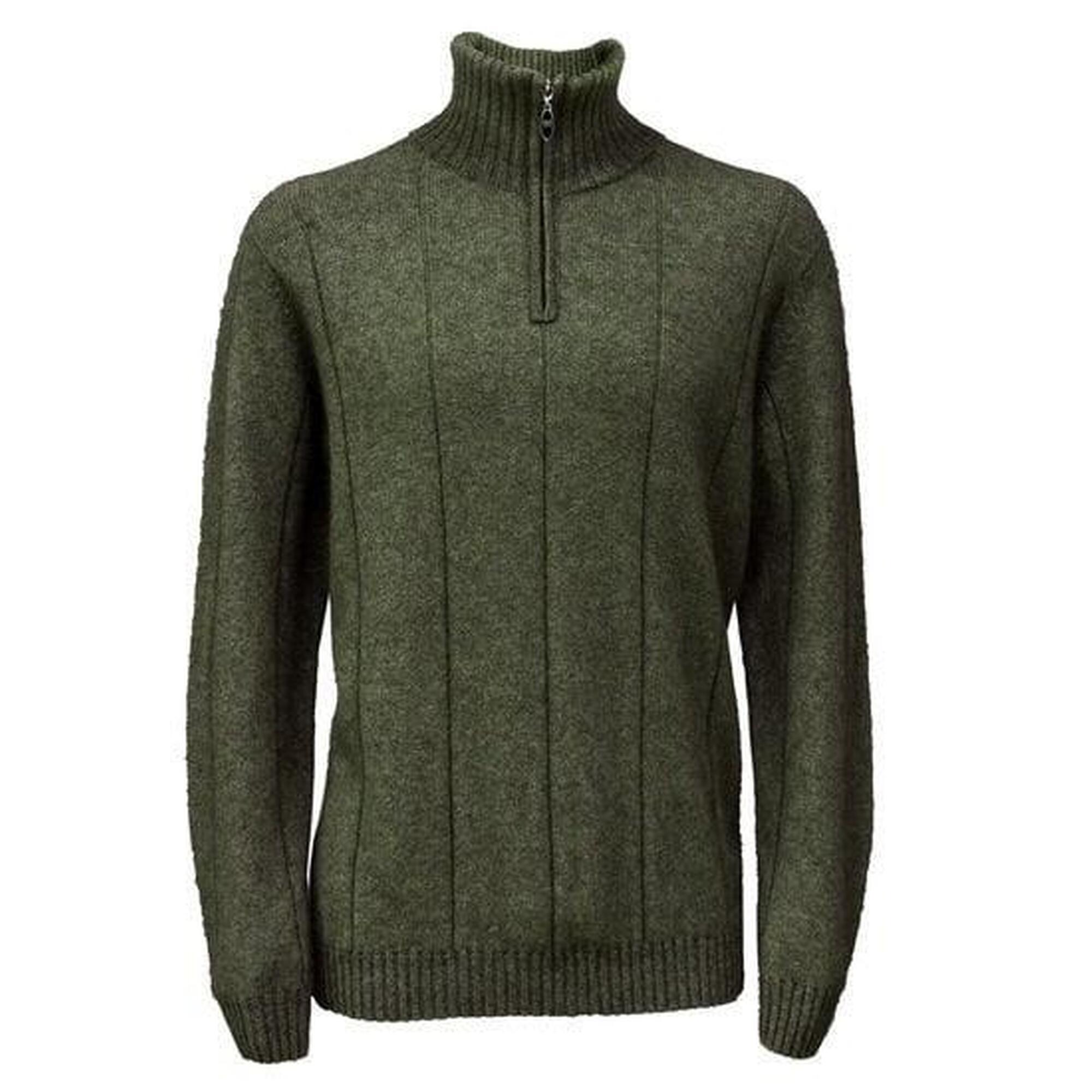 Weft Possum Merino Javelin Zip Neck - Jersey de lana - Avoka