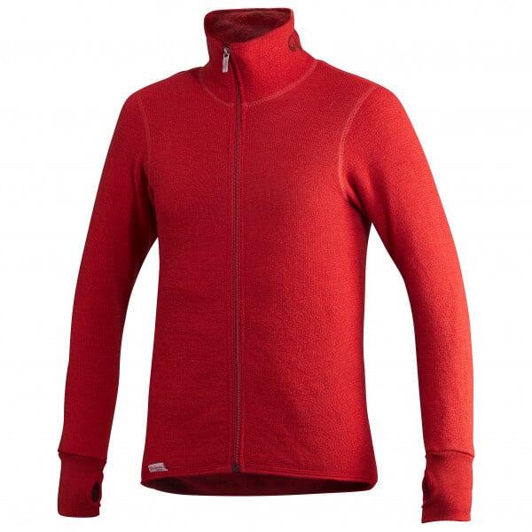 Woolpower Giacca Merino Mid Layer Full Zip 400 - Rosso Autunno