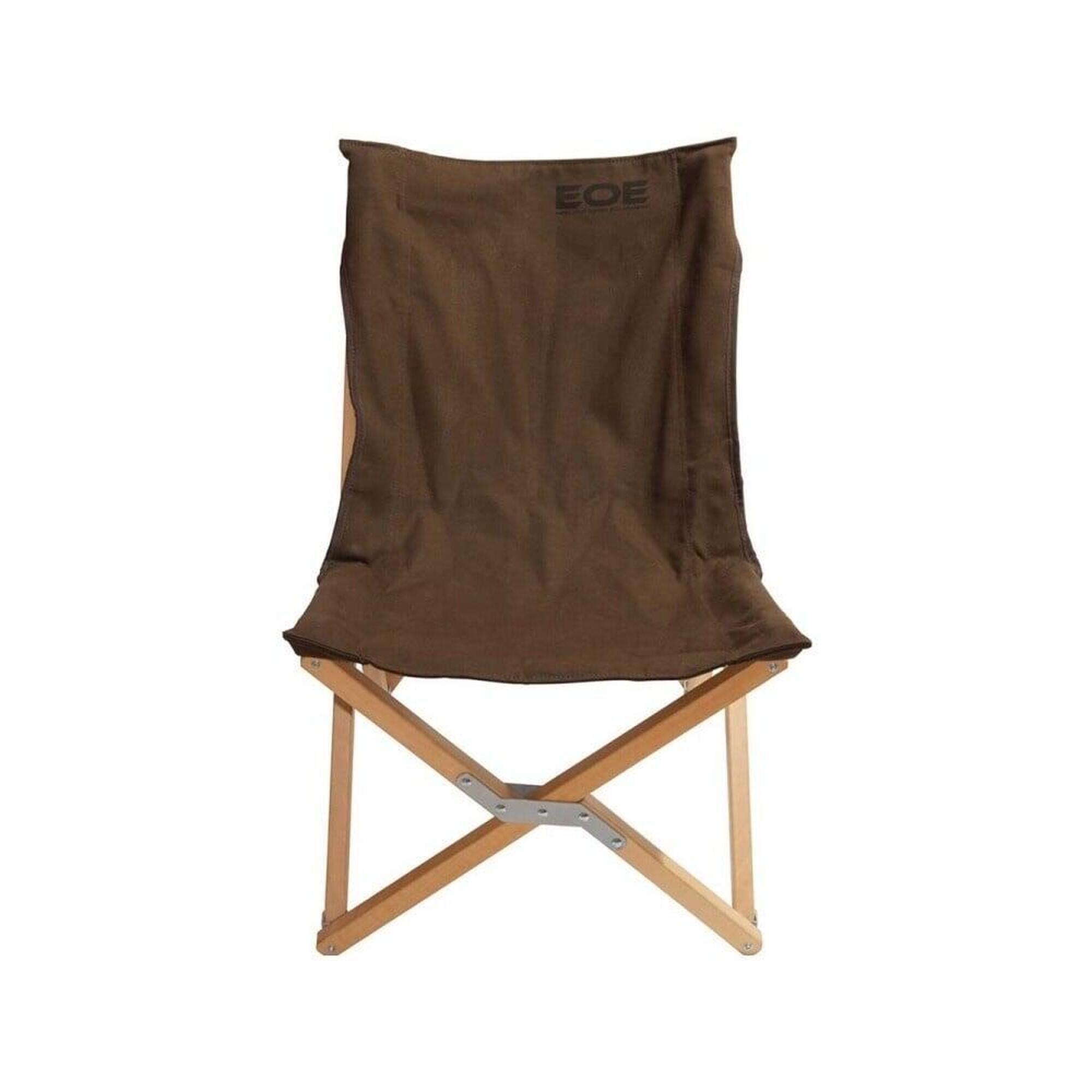 Eifel Outdoor Equipment Chaise pliante en hêtre moyenne- Chocolat